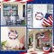 4th of July Door Sign Decor Patriotic Wooden Hanging Sign Independence Day